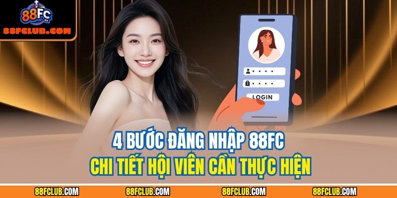 4 bước đăng nhập 88FC chi tiết hội viên cần thực hiện
