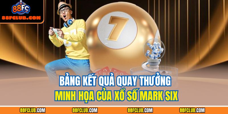 Bảng kết quả quay thưởng minh họa của xổ số Mark Six